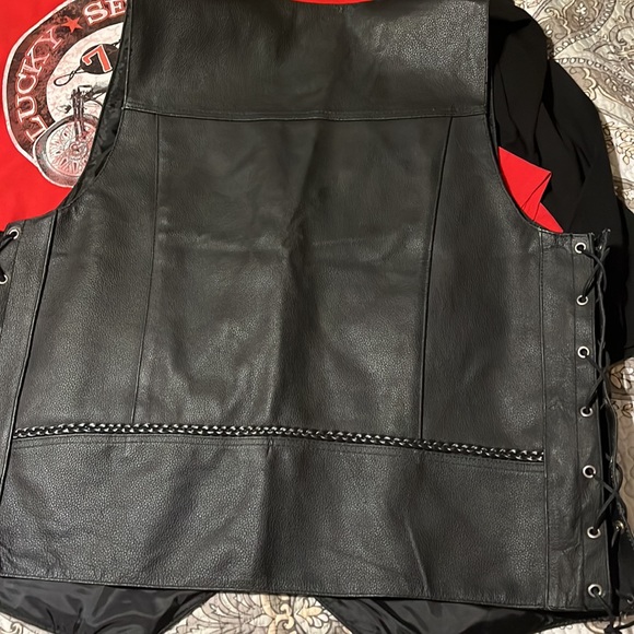 Defy Leather biker vest. XXL - Picture 5 of 6